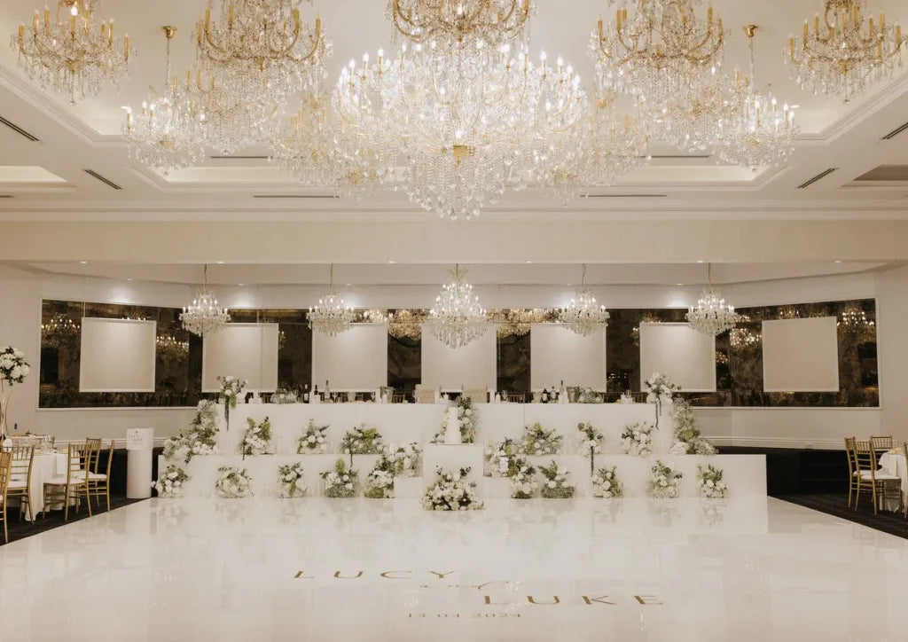 Bliss Ballroom wedding reception space at Sheldon Reception